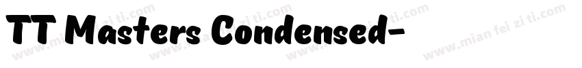 TT Masters Condensed字体转换